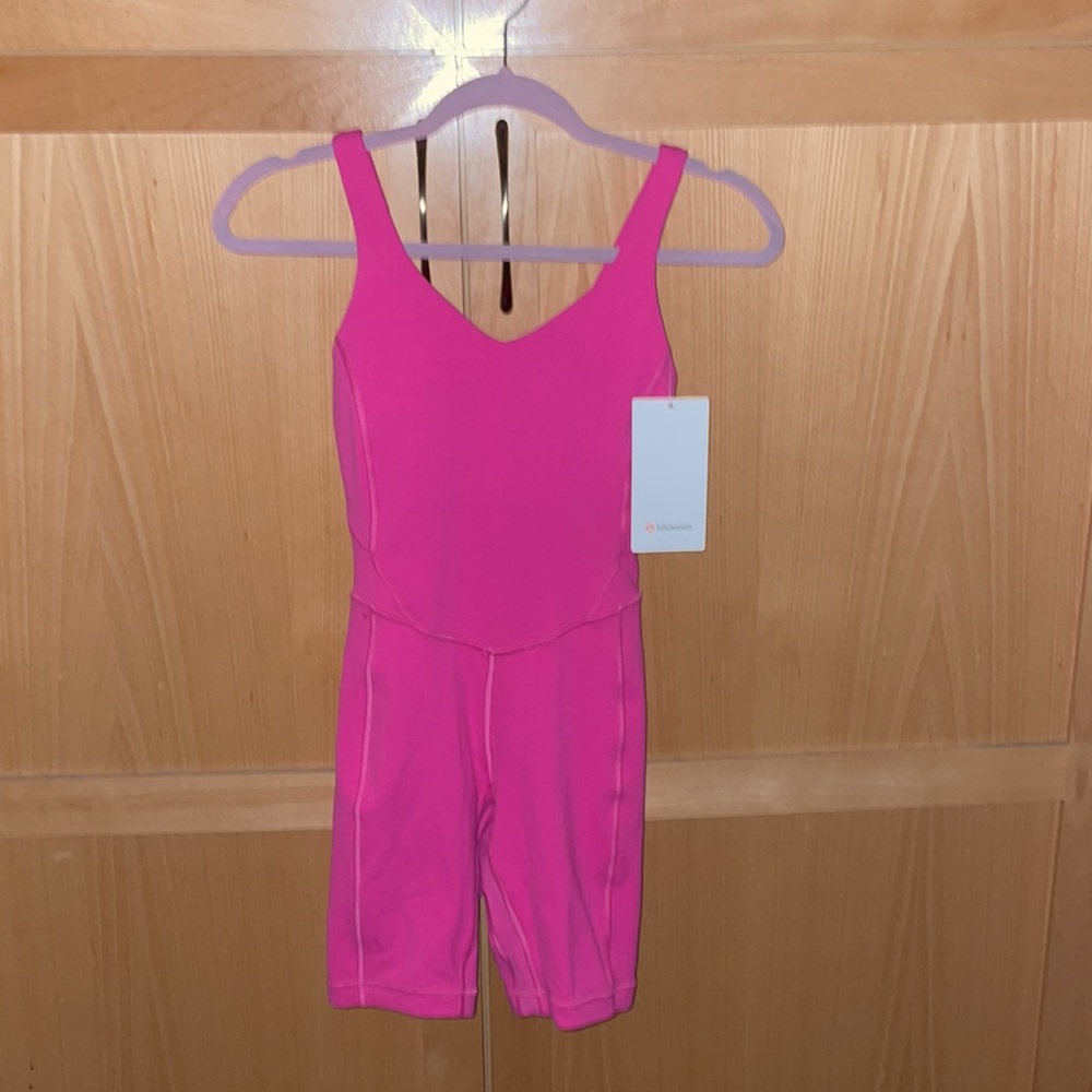Sonic pink align bodysuit 8in